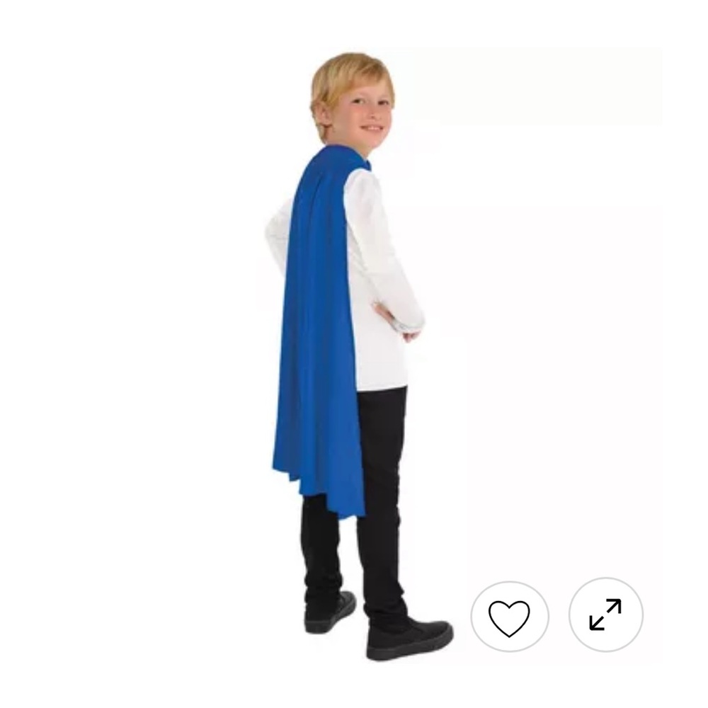 Blue Cape Halloween team Spirit fits  Adults & kids